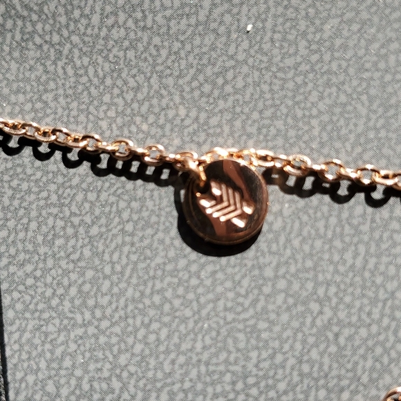 Rose Gold Brass and Unity Necklace - Picture 2 of 3